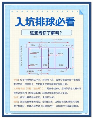 排球场地有几种线，排球场地上的线一般有几条几种